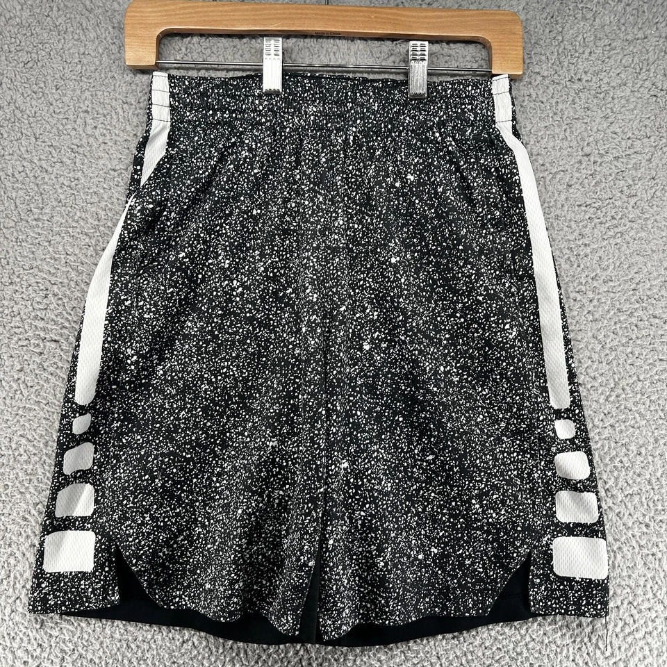 Pantalones Cortos de Baloncesto Nike Dri-FIT XL Negro Blanco Estampado de Salpicaduras Poliéster Atléticos Foto 1 de 4