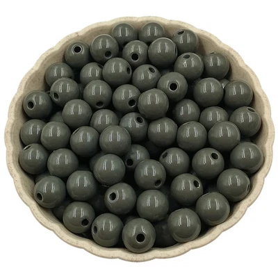 40 piezas cuentas de vidrio 8 mm color liso cuentas redondas pulsera collar fabricación de joyas Foto 1 de 4