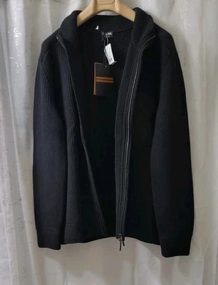 Cárdigan/chaqueta de lana negra tejida 2750 $ Zegna para hombre talla: US L/52EU Foto 1 de 4