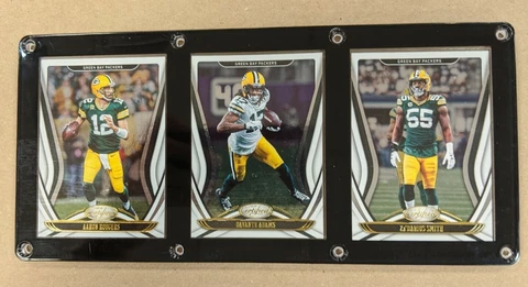 GREEN BAY PACKERS 3 CARD PLAQUE AARON RODGERS DAVANTE ADAMS ZA'DARIOUS SMITH Cover
