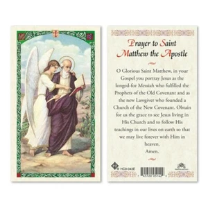 Prayer to Saint Matthew - Paperstock Holy Card 043ENL - Picture 1 of 1