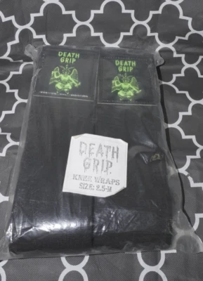 Death Grip Powerlifting Knee Wraps Size 2.5-M GYM Work Out - Image 1 of 4