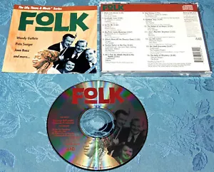 FOLK THE LIFE TIMES & MUSIC SERIES CD Woody Guthrie Pete Seeger Joan Baez more - Picture 1 of 3