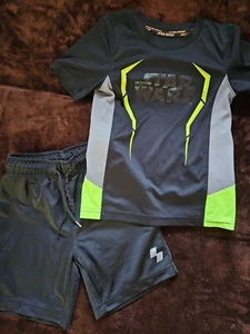 Boys polyester Star Wars Shirt and Place Sport Shorts Both are Size 4 - Picture 1 of 3