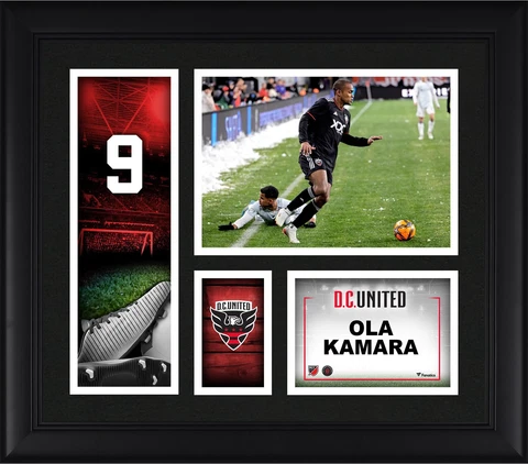 Ola Kamara D.C. United Framed 15" x 17" Player Core Collage Cover