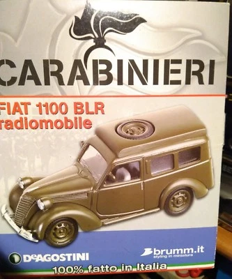 Automodello Modellino brumm Fiat 1100 blr radiomobile Carabinieri - Immagine 1 di 2