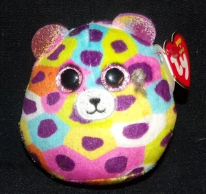 TY Mini Squish-A-Boos Plush - Giselle Rainbow Leopard (3 in) - Picture 1 of 3
