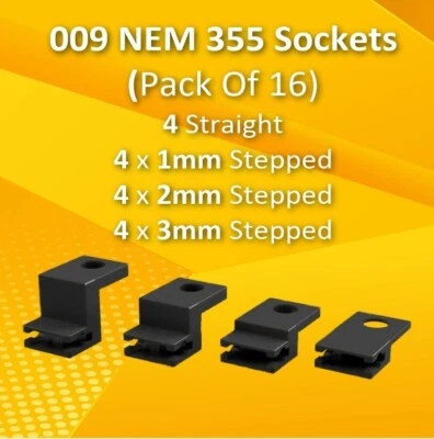 WEST HILL WAGON WORKS N/TT/009 Narrow Gauge NEM 355 Sockets (Pack Of 16)