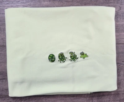 Bebé Niño Niña Gymboree Vintage Verde Lagarto Geko Bebé Envoltura Cuna Manta Rara Foto 1 de 3