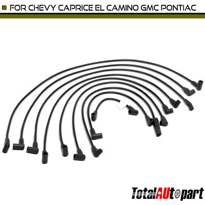 9x Juegos de cables de bujía para Chevrolet Caprice 87-89 GMC Caballero 1987 Pontiac Foto 1 de 4