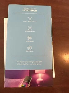 Merkury Innovations Dimmable 75W Equivalent Wi-Fi Smart Bulb, Color, (2 Pack) - Picture 1 of 3
