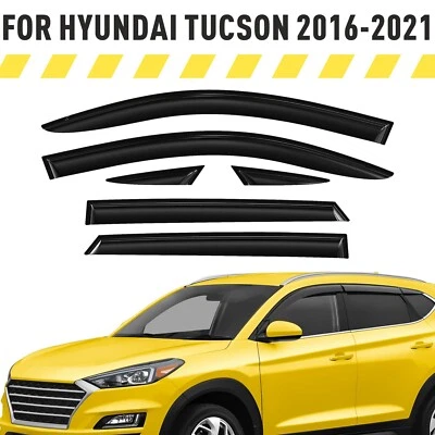 Rain Guards Vent Visors Shade for 2016-2021 Hyundai Tucson - Image 1 of 4