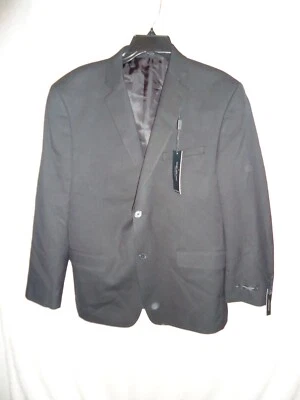 Andrew Marc New York Men Black 42 Short Two Button Blazer Sport Coat Jacket (25C - Image 1 of 4