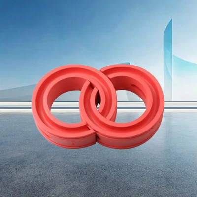 SUV Car Interior Shock Absorber Coil Spring Power Cushion Buffer Red Rubber 2pBg - Image 1 of 4