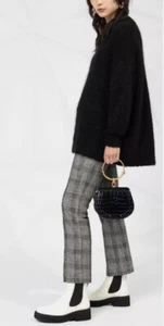 ISABEL MARANT Derys Wool Blend Tweed Straight Leg Pant Trouser SSENSE 36 4 $625 - Picture 1 of 12