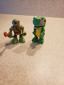 HALF SHELL HEROES Donnie & T-Rex TMNT Teenage Mutant Ninja Turtles - Picture 1 of 3