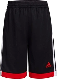 ADIDAS 3-STRIPE BOY'S ATHLETIC BASKETBALL SPORTS TRAINING SHORTS M 10/12 - Picture 1 of 5