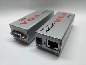 EXTENDER VIDEO VGA SECOMP - 80 MT SU CAVO ETHERNET CAT 5 POWER OVER CABLE - Foto 1 di 8
