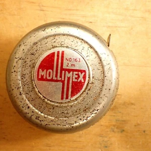 Vintage Mollimex No 163 2m Tape Measure - Steel Tape - Ireland - Picture 1 of 12