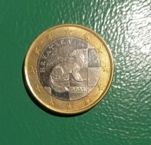 Moneta da 1 euro rara Hrvatska 2023 - Foto 1 di 3