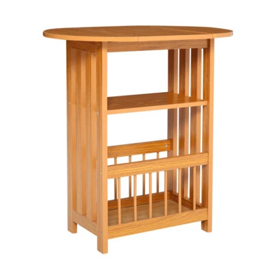LIFELOOK Small Magazine Rack Shelf Wooden Side Table Desk Coffee/Lamp/End Storage Stand