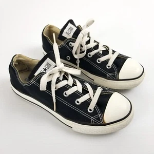 Converse Chuck Taylor All Star Junior Low Top Black US 3 Sneakers Shoes 3J235 - Picture 1 of 11