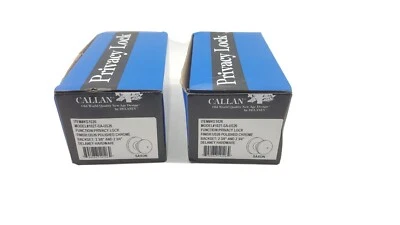 LOTE DE 2 Puertas Perilla Cama Baño Privacidad Cromo Pulido Izquierda Derecha Ajustable Foto 1 de 3