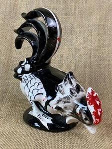Painted Mid-Century Pottery ROOSTER * COCK * CHICKEN Figurine - Picture 1 of 5