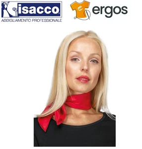 Isacco SCARF Red 100% Polyester Reception Catering Hotel Women's Room - Picture 1 of 1