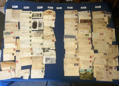 1894-1950s US Postal History Covers & Letters With Stamps  Lot H26 - Image 1 of 4