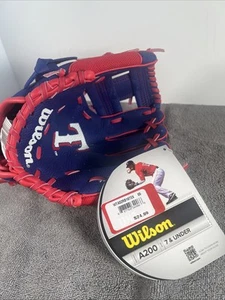 Wilson T-Ball Handschuh 10" blau rot A02RB16TEX Texas Rangers - Bild 1 von 6