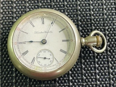 Reloj Bolsillo 1901 Hamilton Grado 927 Modelo 2 18s 16j Estuche Fahy’s Oresilver Foto 1 de 4