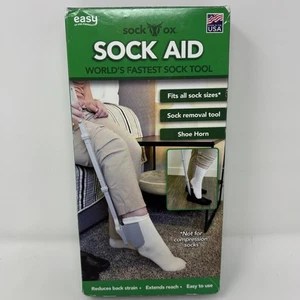 Sock Ox Sock Aid Dispositivo per Anziani Dispositivo Regolabile per Indossare Calze ~NUOVO~ - Foto 1 di 12