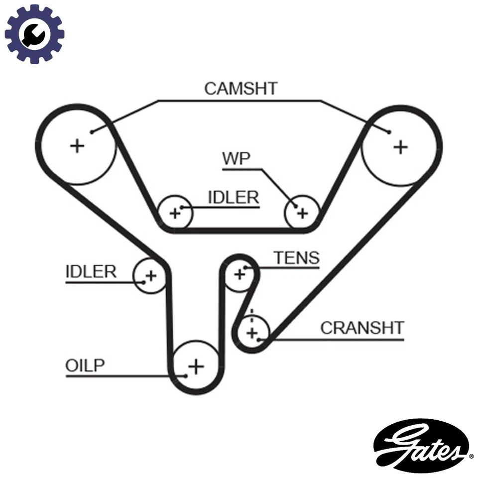 TIMING BELT 5518XS FOR AUDI 100 V8 500 A6/S6 A8/S8 AEW/AKJ 3.7L PT 3.6L 8cyl A8 - Image 1 of 4