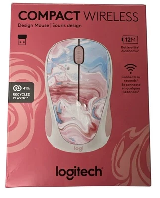 Logitech Design Collection Wireless Mouse - Cotton Candy Limited Edition NEW - Image 1 of 4