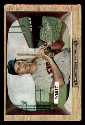 Bowman Vic Wertz 40 1955 béisbol pobre Cleveland Indians Foto 1 de 2