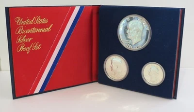 Bicentennial coin set in case. 1976 Silver Set. - Image 1 of 4