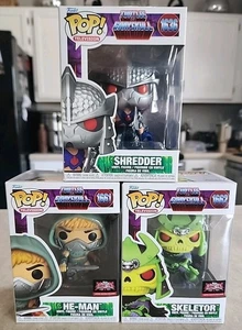 Funko Pop Turtles of Grayskull He-Man Skeletor Shredder 1661 1662 1636 Figures - Picture 1 of 11