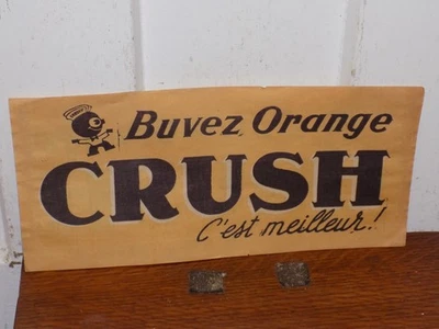 Letrero de papel cera doble cara Buvez Orange Crush Foto 1 de 3