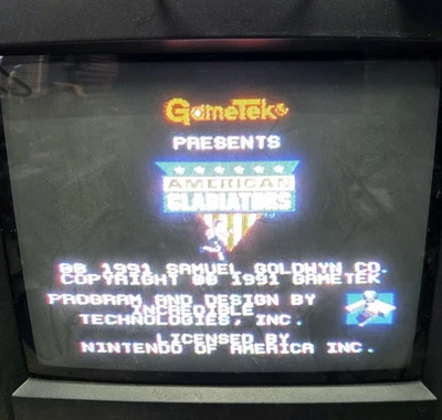 American Gladiators (Nintendo NES 1991) Complete In Box CIB - Imagem 1 de 4