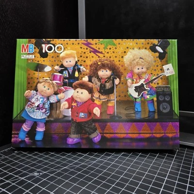 老式 1990 年卷心菜布贴摇滚乐队 MB 100 件拼图全新未拆封全新带标签复古 F/S — 第 1/4 张图片