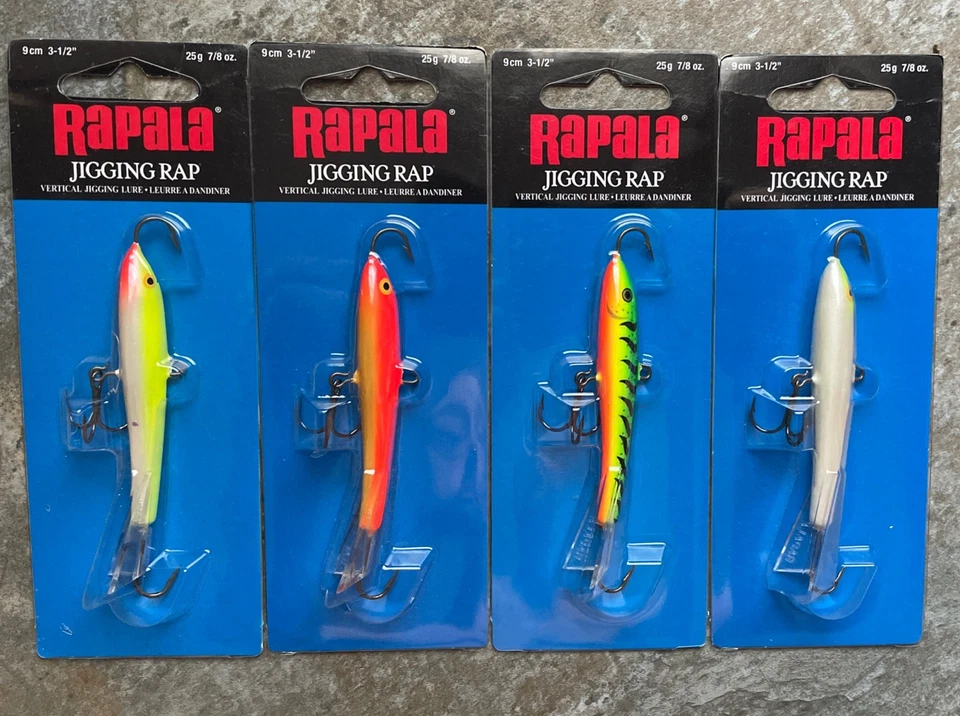 Rapala Jigging Rap Fishing Lure W9SFC Silver Fluorescent Chartreuse