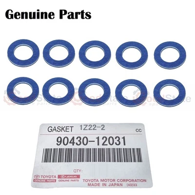 Genuine LandCruiser VDJ79 VDJ78 VDJ76 VDJ200 Oil Sump Pan Drain Plug Washer x10 - Image 1 of 3