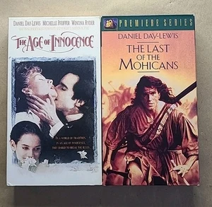 2 Daniel Day Lewis Period Pieces From The 90s (VHS) - Age Of Innocence + Last... - Picture 1 of 10