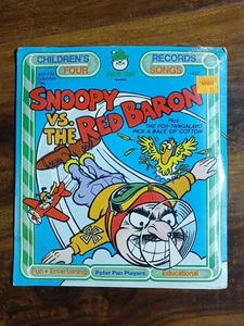 Vintage Peter Pan Records Snoopy Vs The Red Baron Vinyl Sealed 45RPM - Picture 1 of 3