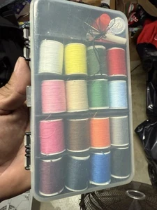 Sowing Needle And Muti-Colored Thread Kit Open Box - Picture 1 of 4