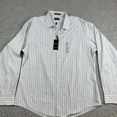 Camisa de vestir Arrow para hombre ajustada XL 17,5 36/37 a rayas verticales manga larga Foto 1 de 4