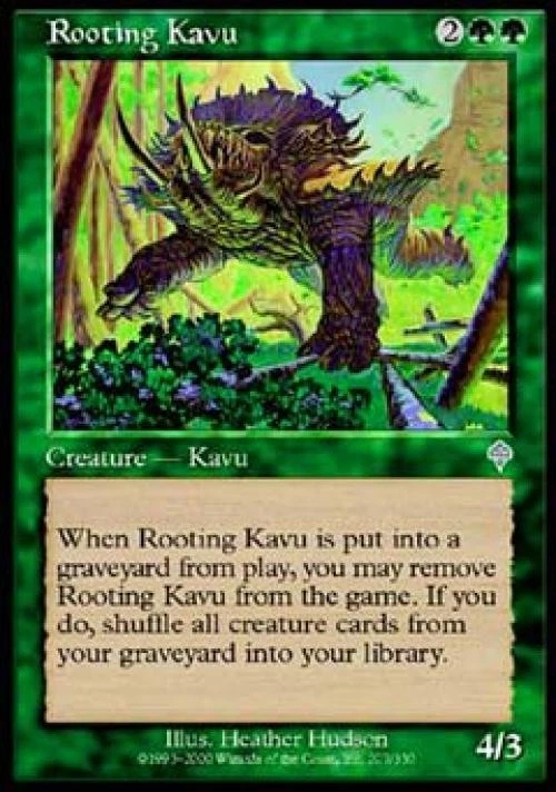 Rooting Kavu - Light Play MTG Invasion - Image 1 of 1
