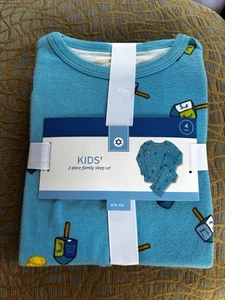 Hanukkah Matching Pajamas Sleep Set Shirt & Pants Size Kids 6 NIP - Picture 1 of 1