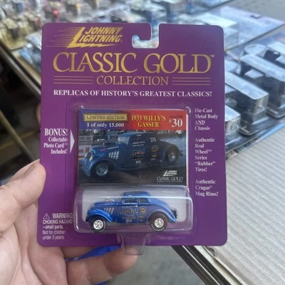 Johnny Lightning Classic Gold Collection 1933 Willy's Gasser Blue 1:64 NEW - Image 1 of 2